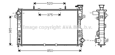 AVA QUALITY COOLING radiatorius, variklio aušinimas CR2107